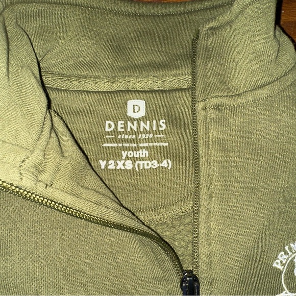 Primrose Dennis Uniform Half Zip Sweatshirt Y2XS (3T-4T) - Picture 3 of 6